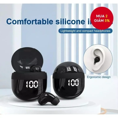 Tai nghe Bluetooth không dây TWS SK18 Superbass, mic, cảm ứng thông minh, chống ồn, thiết kế vô hình - 193.6k