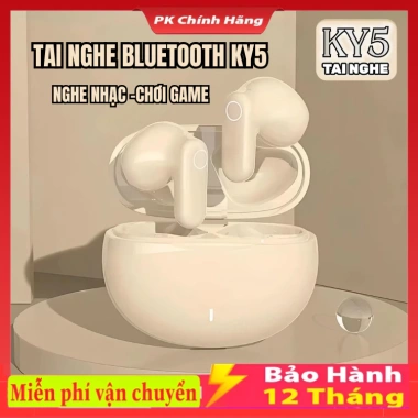 Tai nghe Bluetooth KY5 G11 HiFi mic, nhãn dán hoạt hình và bao tay game - 57k