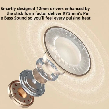 Tai nghe Bluetooth KY5 không dây, cảm ứng nhỏ gọn, Bass 9D HIFI, giá ưu đãi 105.600 VND