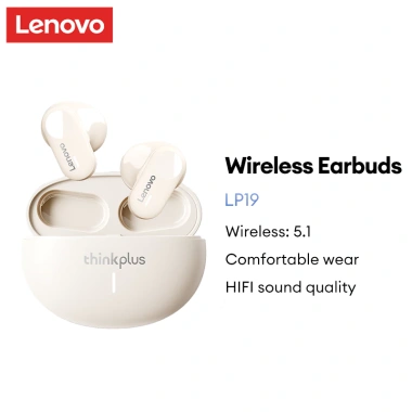Tai nghe Bluetooth Lenovo LP19 Mini chống nước, khử tiếng ồn thông minh, mic, giảm giá 247.000₫
