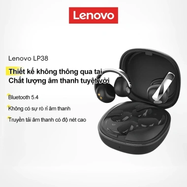 Tai Nghe Bluetooth Lenovo LP38 Không Dây - Game HD, Gọi, Cảm Ứng Thông Minh, Giảm Tiếng Ồn, Âm Thanh Nổi - Giá 299.000₫