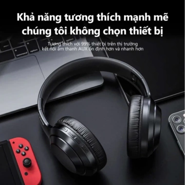 Tai Nghe Bluetooth Lenovo TH10 Chụp Tai - Âm Thanh Nổi, Giảm Ồn, Chống Nước, Mic, Kết Nối Đa Thiết Bị, Giá 365.000₫ 3