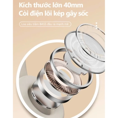 Tai Nghe Bluetooth Lenovo TH10 Chụp Tai - Âm Thanh Nổi, Giảm Ồn, Chống Nước, Mic, Kết Nối Đa Thiết Bị, Giá 365.000₫ 5