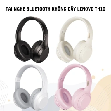 Tai Nghe Bluetooth LENOVO TH10 HiFi, Giảm Ồn, Chống Thấm Nước, Mic, Tương Thích Android iOS PC – Giá Ưu Đãi 373.000₫