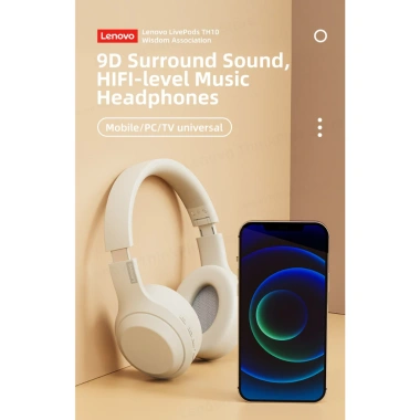 Tai Nghe Bluetooth Lenovo TH10 - Pin Trâu, Dây Rời, Âm Thanh Nổi, Micro, Game Sống Động Giá 370.000₫ 6