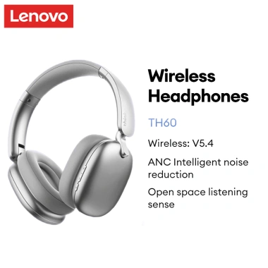 Tai Nghe Bluetooth Lenovo TH60 ANC 28H Pin, Giảm Tiếng Ồn Chủ Động, BT5.4 Chơi Game - Giá 319.000đ