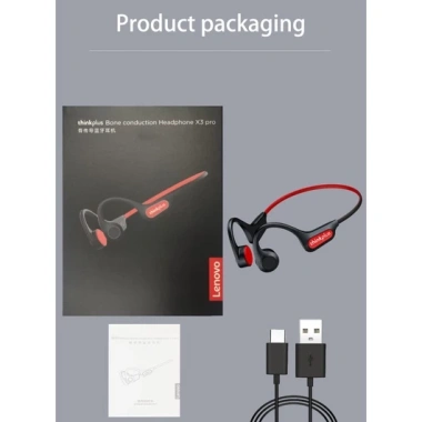 Tai nghe Bluetooth Lenovo X3 Pro - Dẫn truyền xương, IPX5, cho thể thao nghe nhạc 9 Tai nghe Bluetooth Lenovo X3 Pro - Dẫn truyền xương, IPX5, cho thể thao nghe nhạc 9