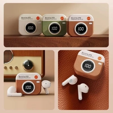 Tai nghe Bluetooth máy ảnh, màn hình lớn hiển thị pin, âm thanh cao, micro 92.000₫