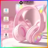 Tai nghe Bluetooth ONIKUMA B90 Hồng, chụp tai, mic, RGB, chơi game - 339.000đ 2