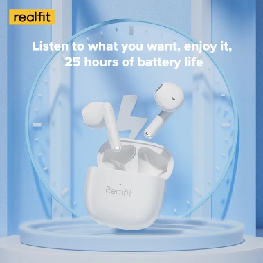 Tai nghe Bluetooth Realfit F1 HIFI không dây, Bluetooth 5.3, Super Bass - 124.174₫
