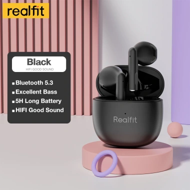 Tai nghe Bluetooth Realfit F1 HIFI không dây, Bluetooth 5.3, Super Bass - 124.174₫ 10 Tai nghe Bluetooth Realfit F1 HIFI không dây, Bluetooth 5.3, Super Bass - 124.174₫ 10