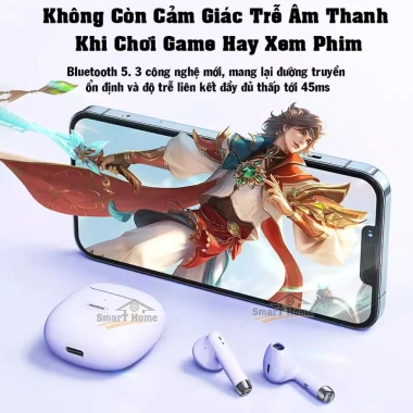 Tai Nghe Bluetooth REMAX TWS-19 Marshmallow Gaming LDS Bluetooth 5.3 không độ trễ - 279.900₫ 5
