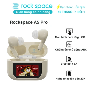 Tai nghe Bluetooth Rockspace A5 Pro ANC không dây, chính hãng, BH 1 năm, 605.000đ