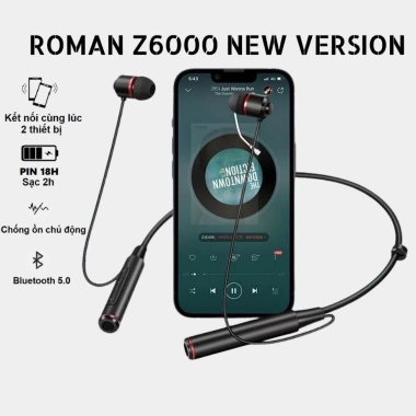 Tai nghe Bluetooth Roman Z6.000/Z6.000S - Giá tốt 500k âm thanh sống động, chính hãng
