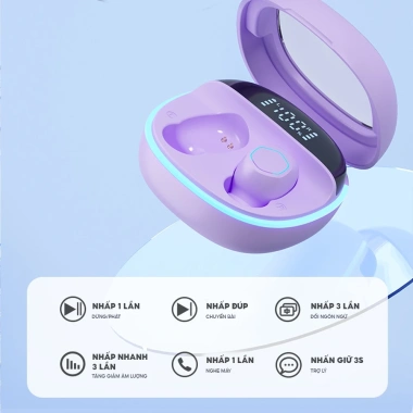Tai nghe Bluetooth SHIRA HIFI 5.3 – Âm thanh chân thật, sống động, giá 199.000 VND 8