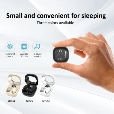 Tai nghe Bluetooth SK19 Mini IPX5 Hifi giảm ồn, màn hình LED, chỉ 159.000đ