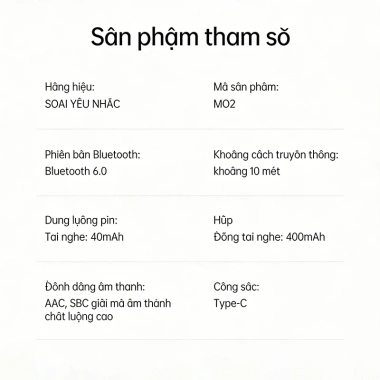 Tai nghe Bluetooth SOAIY MO2 chống nhiễu mạnh, không ngắt khi tập luyện - 420.000₫