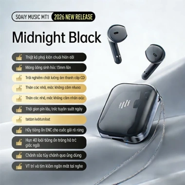 Tai nghe Bluetooth SOAIY MT1 - 6 EQ, âm thanh sống động, chỉ 300.000đ giảm từ 387.000đ