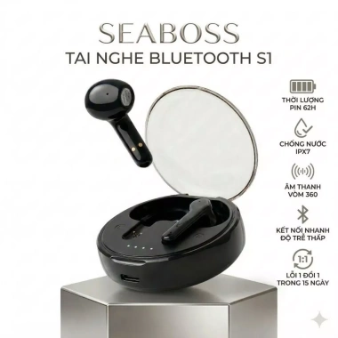 Tai nghe Bluetooth SoundTech S1 âm thanh vòm sống động, pin 5h, giá chỉ 79.000 VND