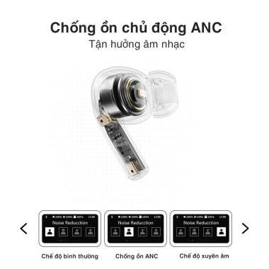Tai Nghe Bluetooth TWS ROCK A5 Pro ANC 42dB, Màn Hình LCD, Bluetooth 5.4 - Giá chỉ 579.000đ 7