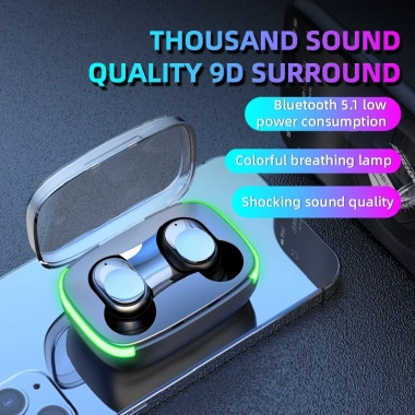 Tai nghe Bluetooth TWS Y60 chống nước, micro, âm thanh HIFI cao cấp - 89.000₫