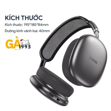 Tai nghe Bluetooth V5.4 Hoco W55 90h mic đàm thoại hỗ trợ thẻ nhớ AUX giá 335.000 VND