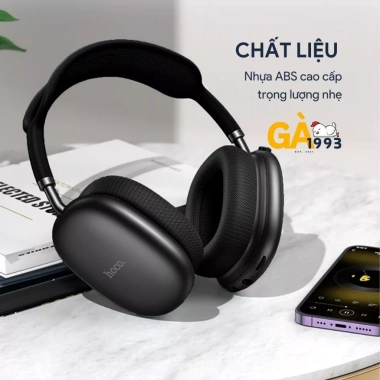 Tai nghe Bluetooth V5.4 Hoco W55 90h mic đàm thoại hỗ trợ thẻ nhớ AUX giá 335.000 VND