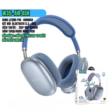 Tai nghe Bluetooth V5.4 Hoco W55 90h mic đàm thoại hỗ trợ thẻ nhớ AUX giá 335.000 VND 10 Tai nghe Bluetooth V5.4 Hoco W55 90h mic đàm thoại hỗ trợ thẻ nhớ AUX giá 335.000 VND 10