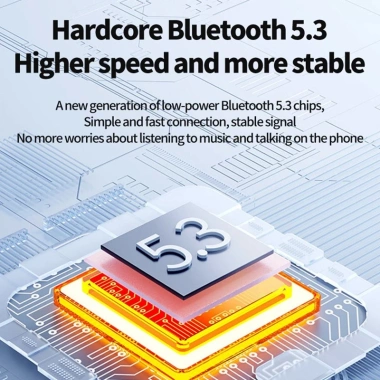 Tai nghe Bluetooth VAORLO Business LED HiFi khử tiếng ồn chống nước không đau tương thích mọi smartphone giá 110k 6