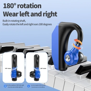 Tai nghe Bluetooth VAORLO Business LED HiFi khử tiếng ồn chống nước không đau tương thích mọi smartphone giá 110k 8