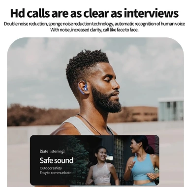 Tai nghe Bluetooth VAORLO Business LED HiFi khử tiếng ồn chống nước không đau tương thích mọi smartphone giá 110k 9