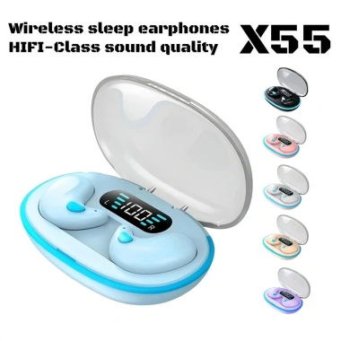 Tai nghe Bluetooth X55 mỏng - Điều khiển nút, âm thanh, 69.999đ, cho smartphone