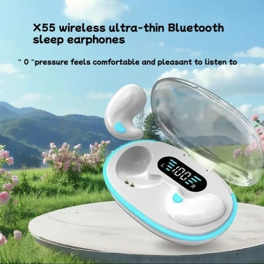 Tai nghe Bluetooth X55 mỏng - Điều khiển nút, âm thanh, 69.999đ, cho smartphone