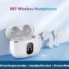 Tai nghe Bluetooth X87 chính hãng, không dây TWS, chống nước, màn hình LED, âm thanh nổi, cảm ứng 5