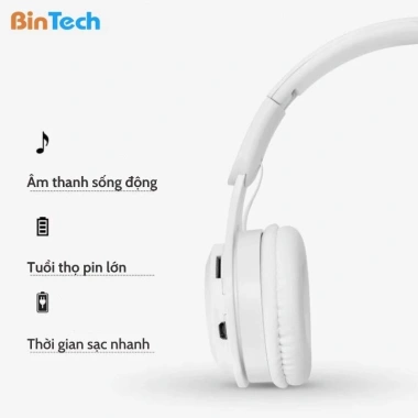 Tai nghe Bluetooth YO8 chụp tai có mic, bass mạnh, nghe nhạc cực hay - BINTECH 3