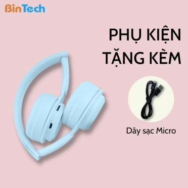 Tai nghe Bluetooth YO8 chụp tai có mic, bass mạnh, nghe nhạc cực hay - BINTECH 9