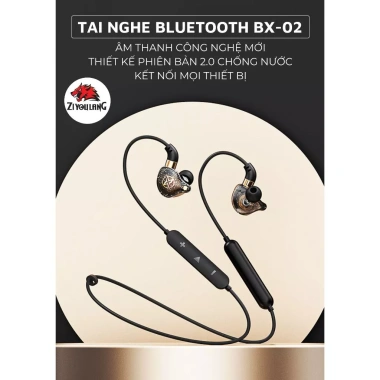Tai Nghe Bluetooth ZiyouLang BX-02 Thể Thao, Micro, Pin Sạc, Kết Nối Đa Năng, Quàng Cổ Hiện Đại, 189k 2