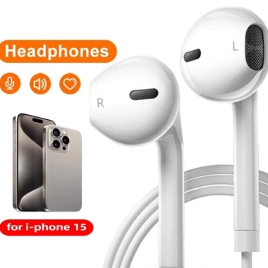 Tai Nghe Cáp Type C cho iPhone 17/16 ProMax, 15 Pro, 15 Plus, 15 Air – Mic nghe gọi, Bass mạnh, Giá chỉ 53.600₫