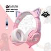 Tai nghe chơi game chụp tai ONIKUMA K9 RGB màu hồng tai mèo, mic, Laptop điện thoại 299k