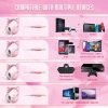 Tai nghe chơi game chụp tai ONIKUMA K9 RGB màu hồng tai mèo, mic, Laptop điện thoại 299k 7