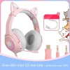 Tai nghe chơi game chụp tai ONIKUMA K9 RGB màu hồng tai mèo, mic, Laptop điện thoại 299k 10
