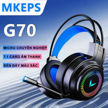 Tai Nghe Chơi Game MKEPS Dây Đèn LED Đổi Màu, Mic Đàm Thoại, Giá 199.000 VNĐ