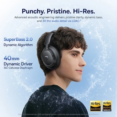 Tai Nghe Chụp Tai Baseus Bass BH1 NC Bluetooth 6.0 5 Micro AI Hi-Res Audio - Siêu Bass Không Dây, Giá chỉ 950.000 VND