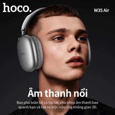 Tai nghe chụp tai Bluetooth 5.3 Smartcom W35 - Pin trâu, Bass mạnh, Giá 298.000đ