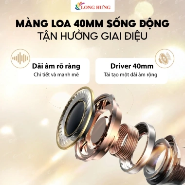 Tai nghe chụp tai Bluetooth Havit H619BT - Giá 249.000, âm thanh sống động, pin lâu