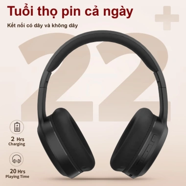 Tai Nghe Chụp Tai Bluetooth M8 Không Dây Chống Ồn Pin 12h Gấp Gọn Mic Giá 259k