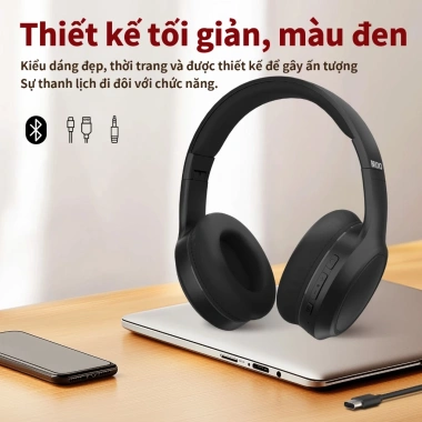 Tai Nghe Chụp Tai Bluetooth M8 Không Dây Chống Ồn Pin 12h Gấp Gọn Mic Giá 259k