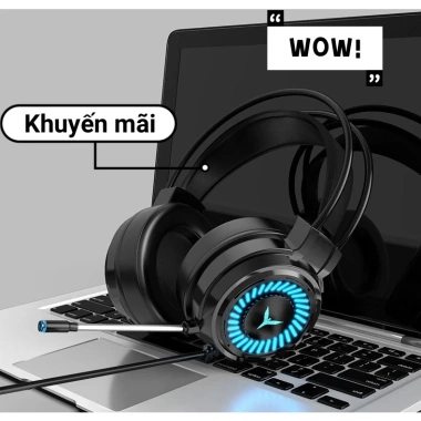 Tai nghe chụp tai chơi game có mic, giảm tiếng, Stereo Surround, BH 12 tháng - Giá chỉ 176.400 VND