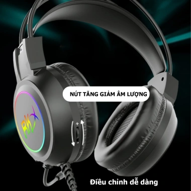 Tai nghe chụp tai có dây RKX cho máy tính & laptop - Âm thanh chân thực, micro rõ nét, giá chỉ 279.000đ