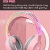 Tai nghe chụp tai có dây SIDOTECH ONIKUMA X15 tai mèo hồng, âm thanh vòm 3D, siêu bass, micro chống ồn - giá 439k
